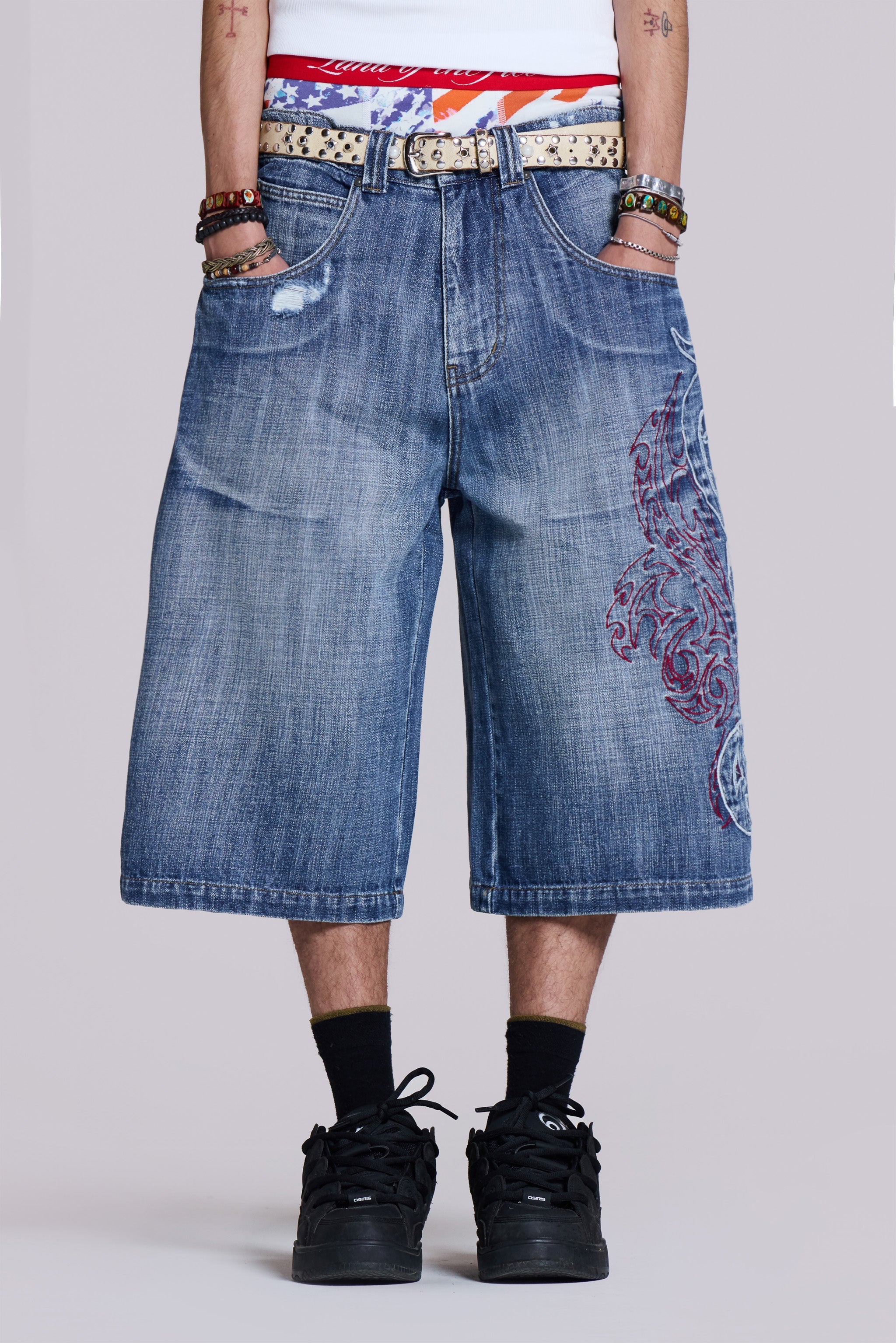 Layered Tribal XL Colossus Jorts