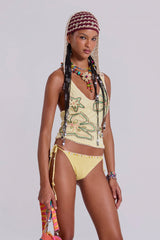 Zuma Embellished Bikini Bottoms