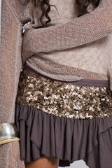 Selesta Embellished Mini Skirt