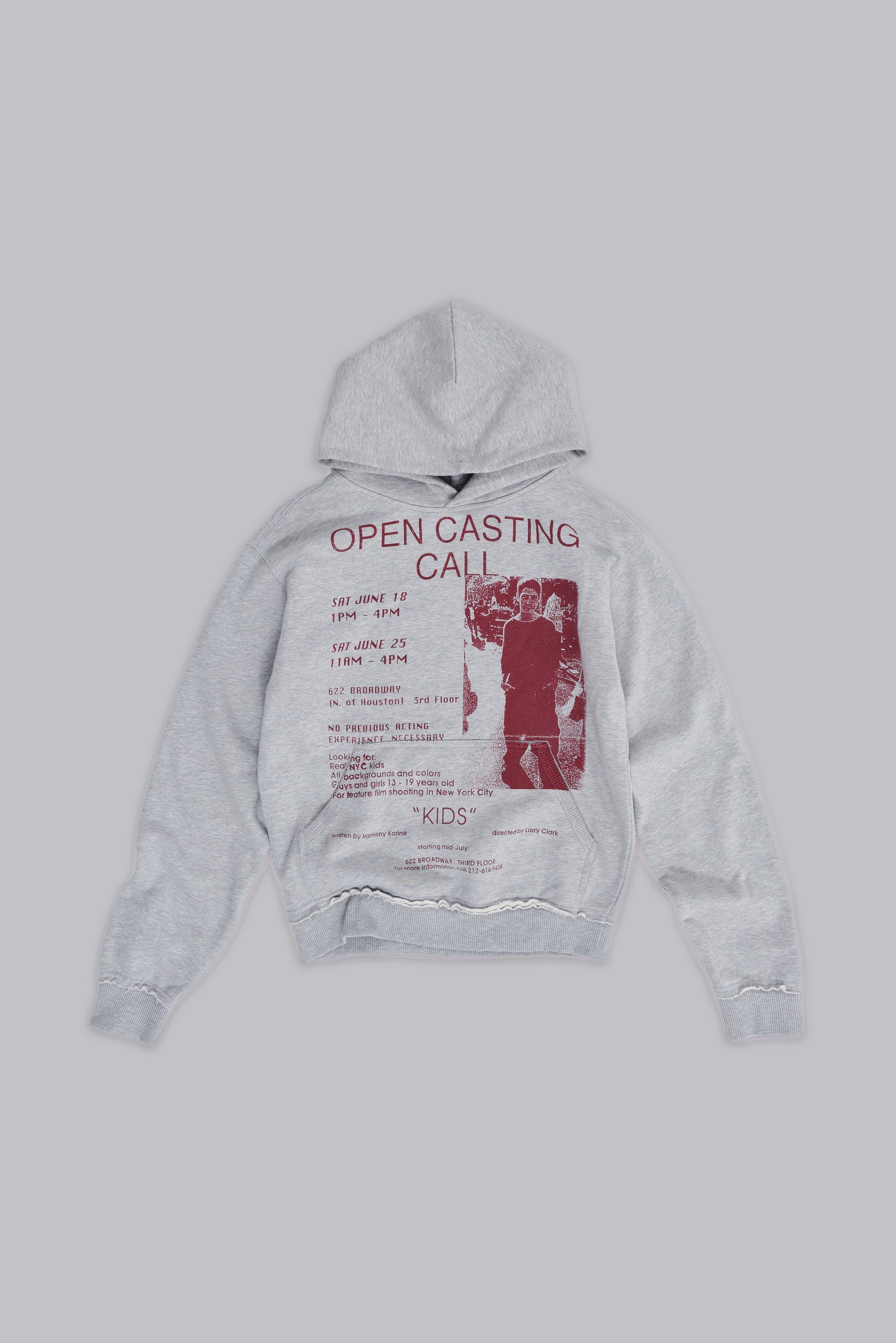 Open Casting Grey Marl Hoodie