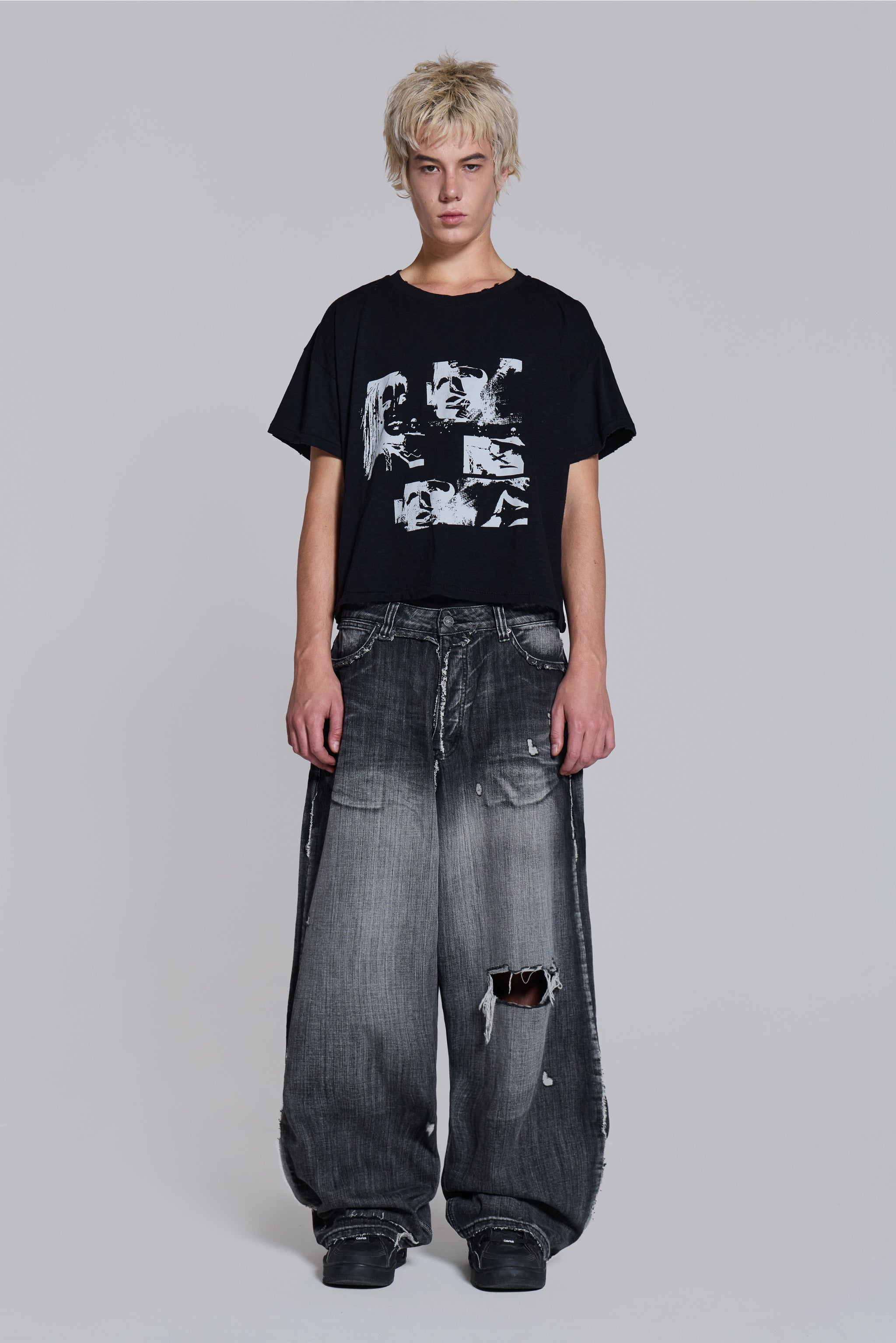 Black Eroded XL Colossus Jeans
