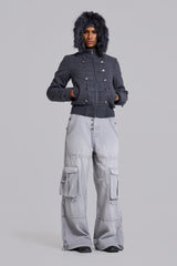 Marl Military Hooded Jacket