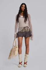 Selesta Embellished Mini Skirt