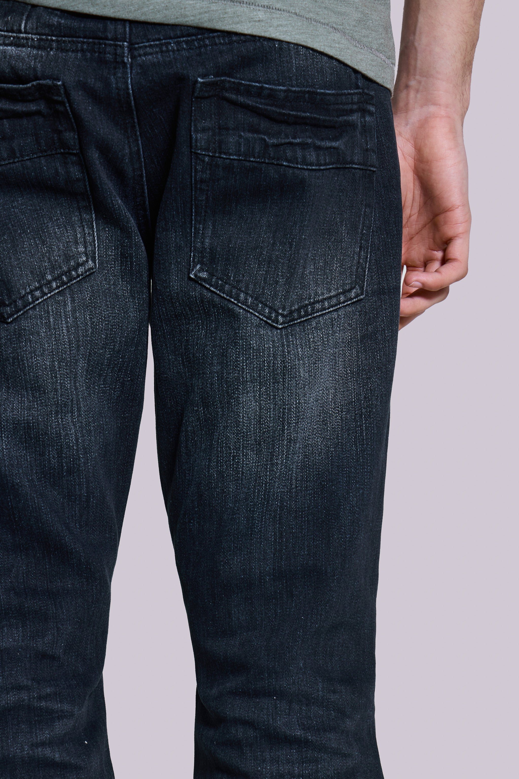 Indigo Creased Drift Flared Jeans