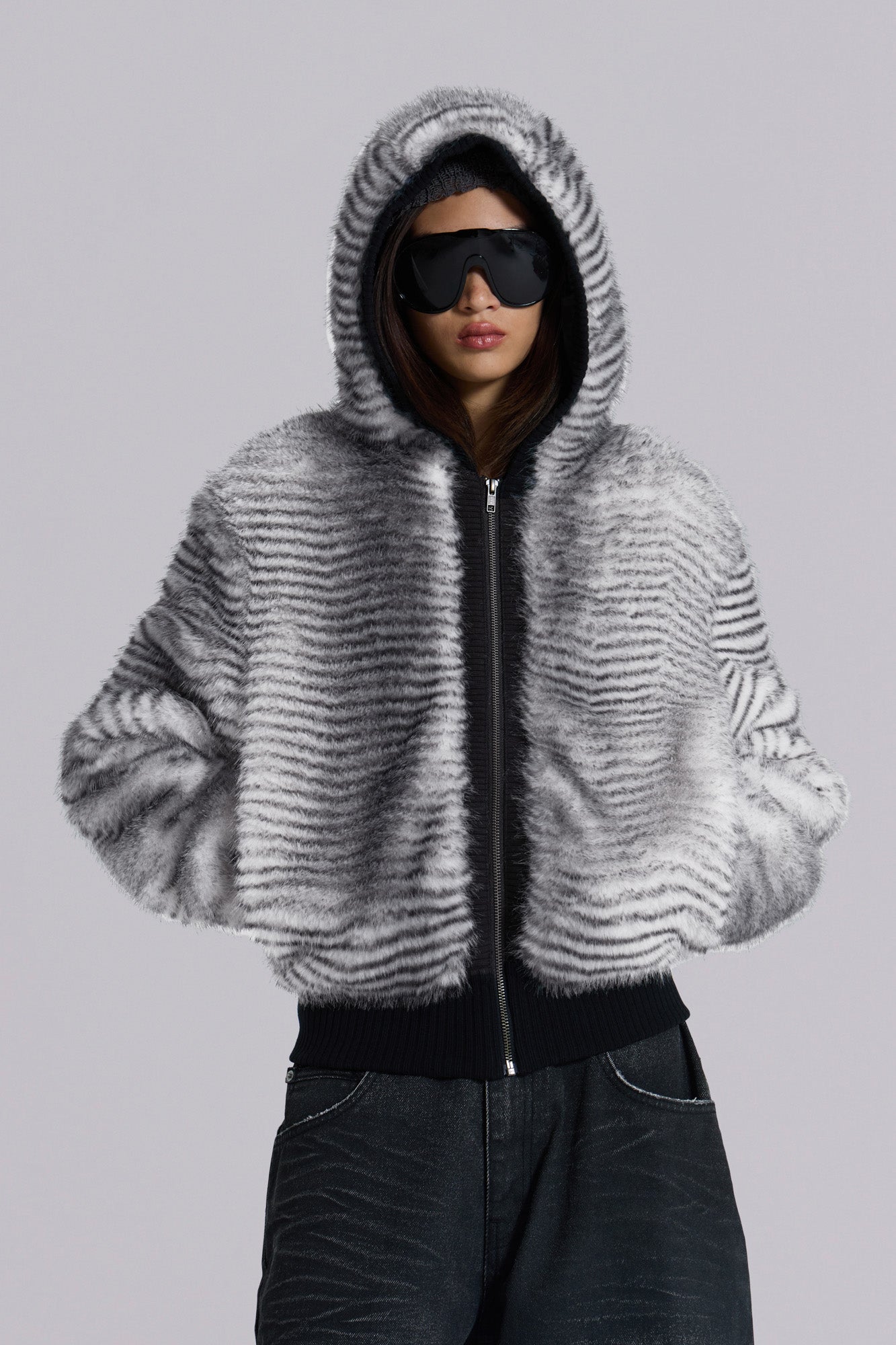 White Bear Faux Fur Jacket