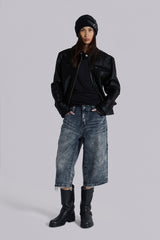 Nia Slim Leg Distressed Jorts