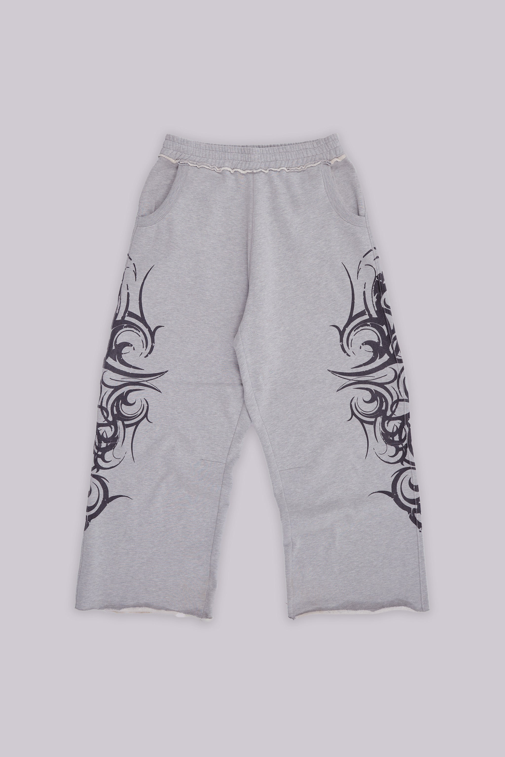 Grey Baggy Blade Joggers