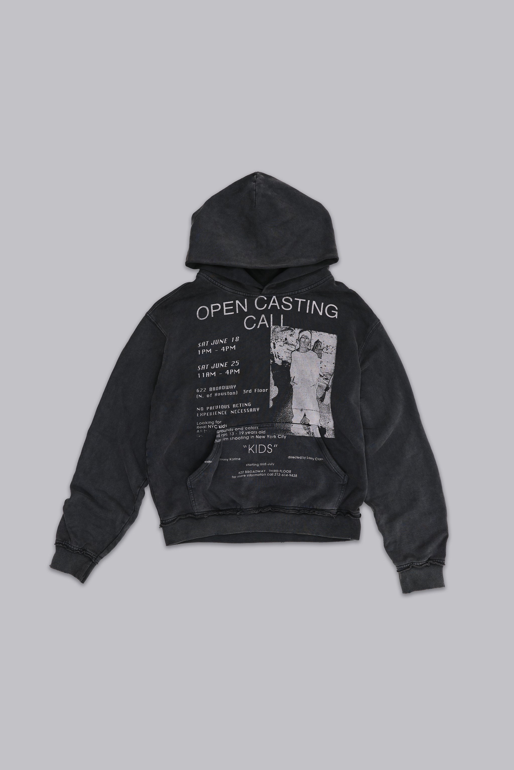 Open Casting Black Hoodie