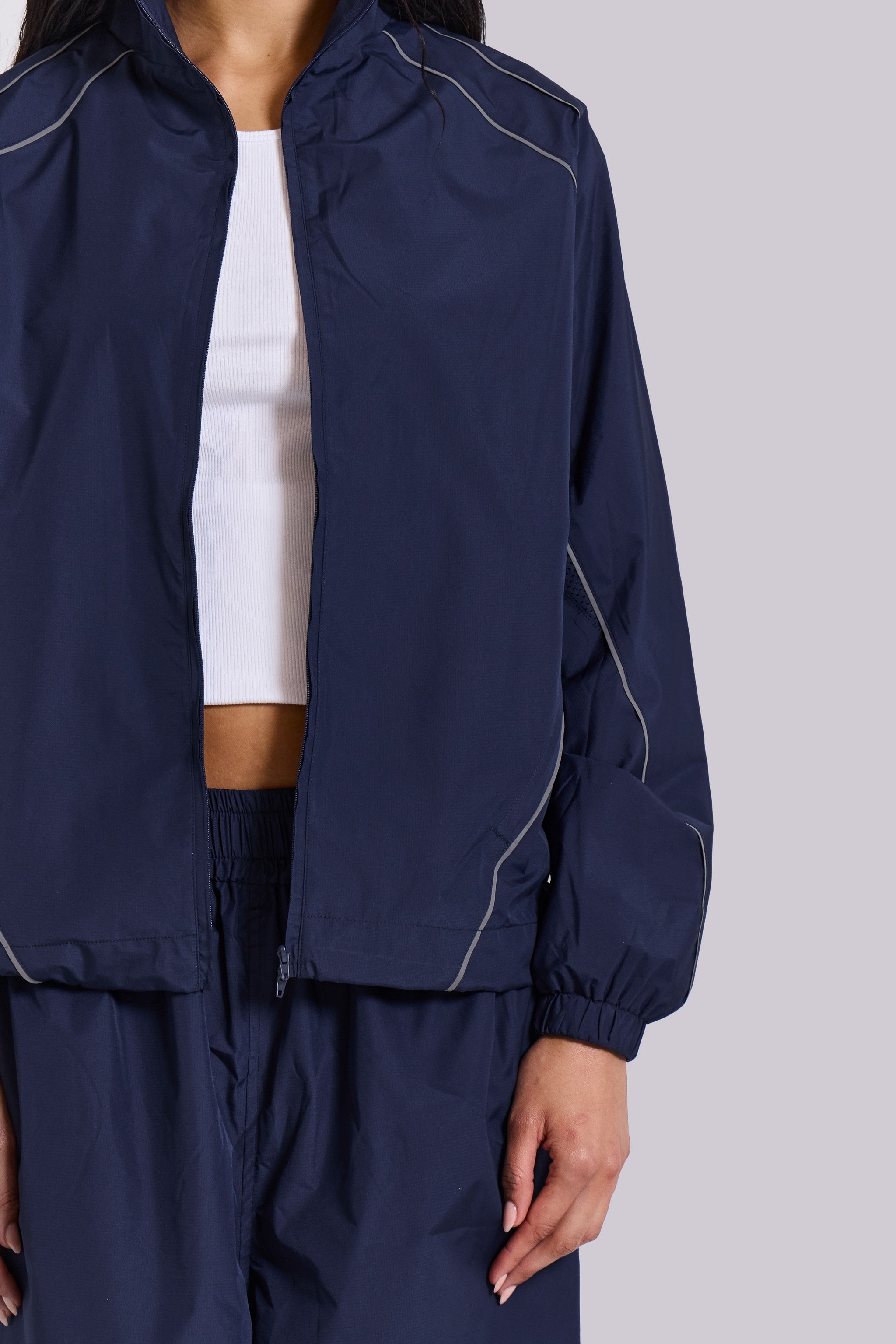 Navy Vapor Tracksuit Top