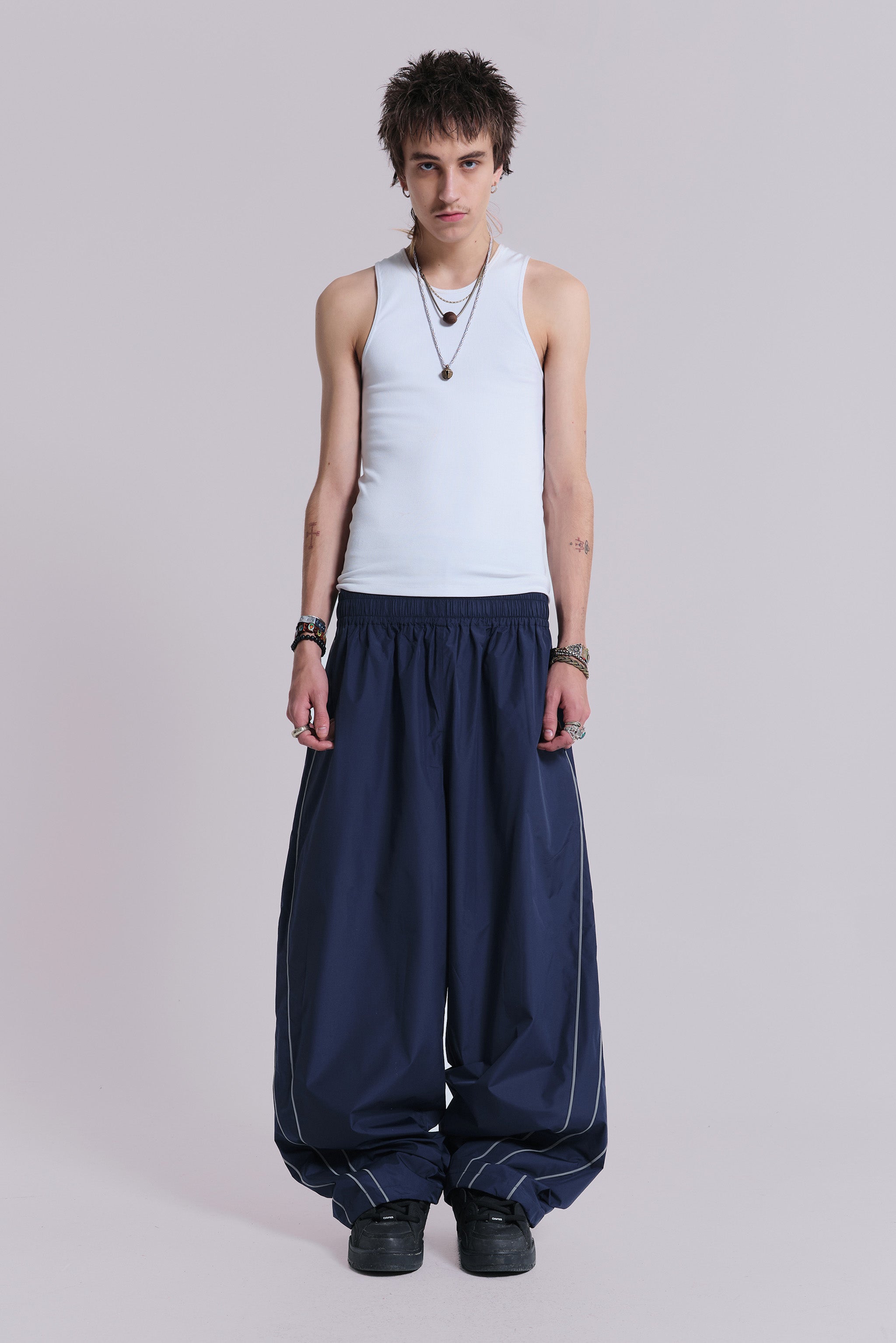 Navy Vapor Tracksuit Bottoms