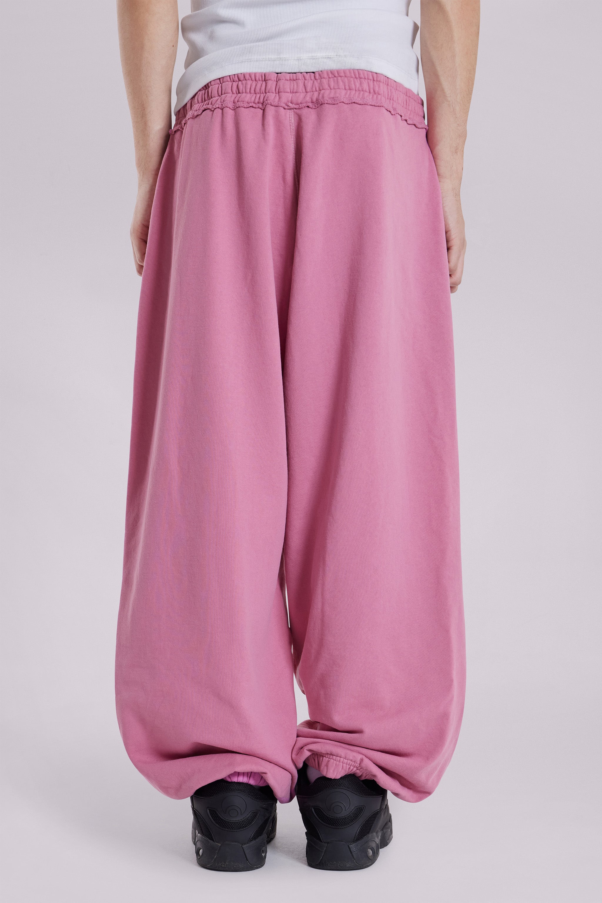 Pink Baggy Cuffed Monster Joggers