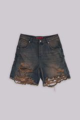 Dark Vintage Wash Glasto Shorts