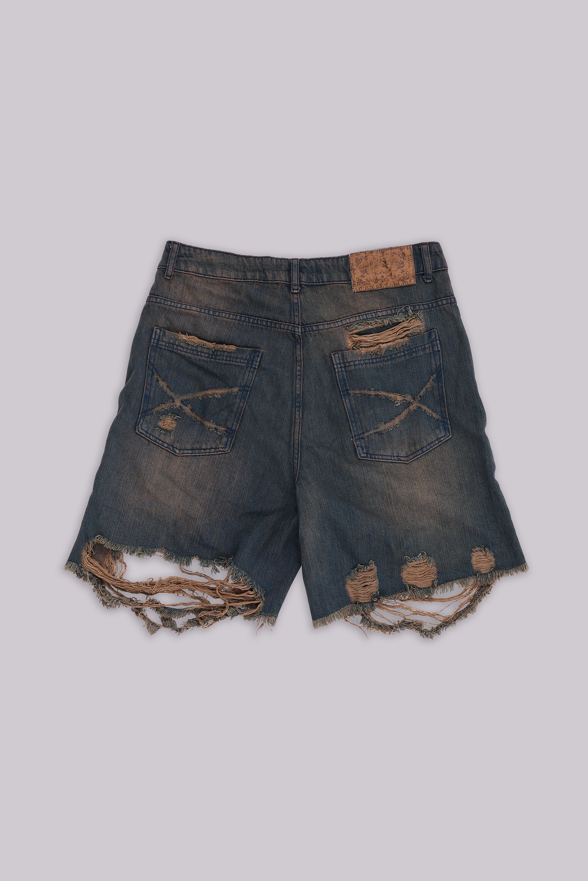 Dark Vintage Wash Glasto Shorts