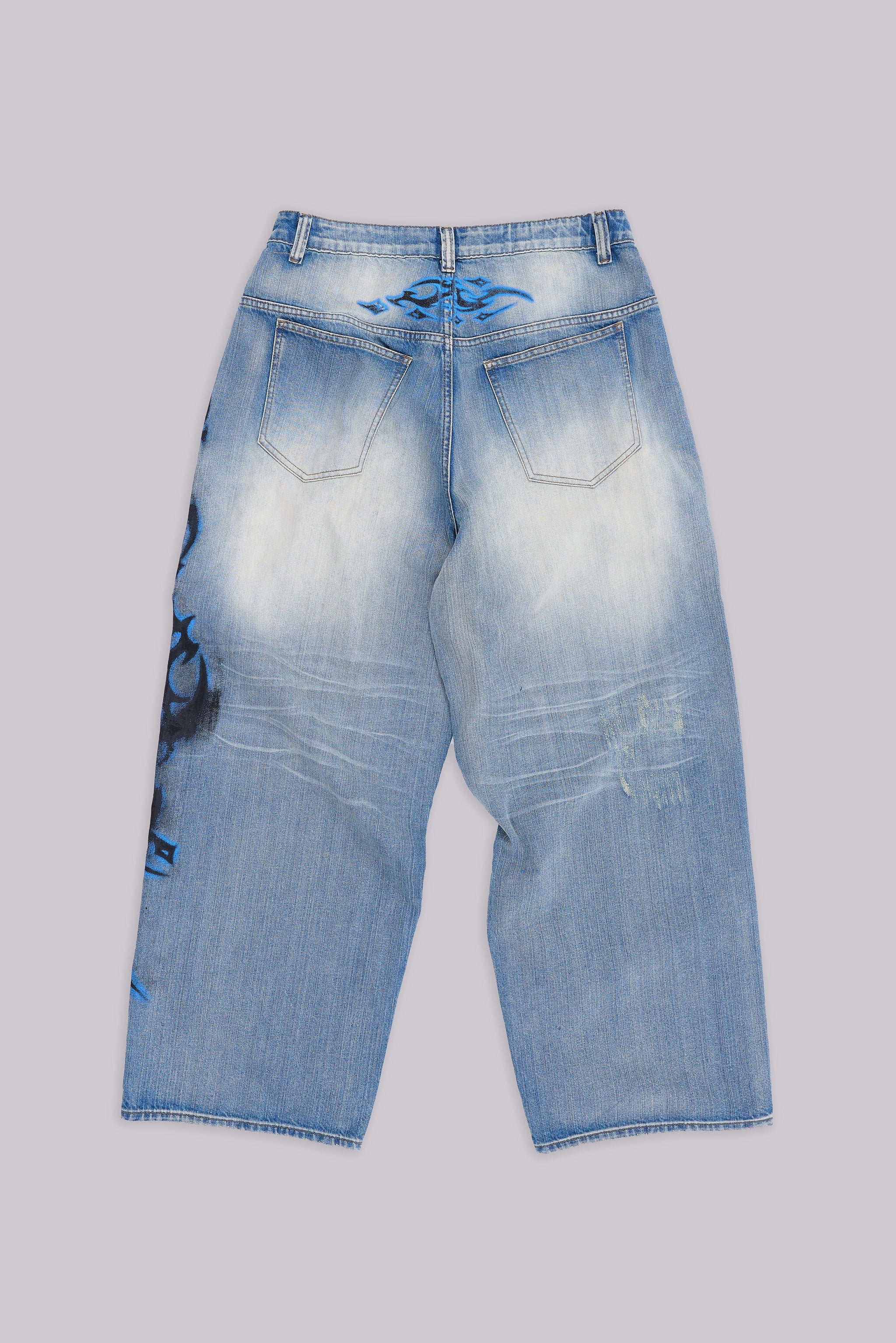 Light Wash Spike Airbrush XL Colossus Jeans