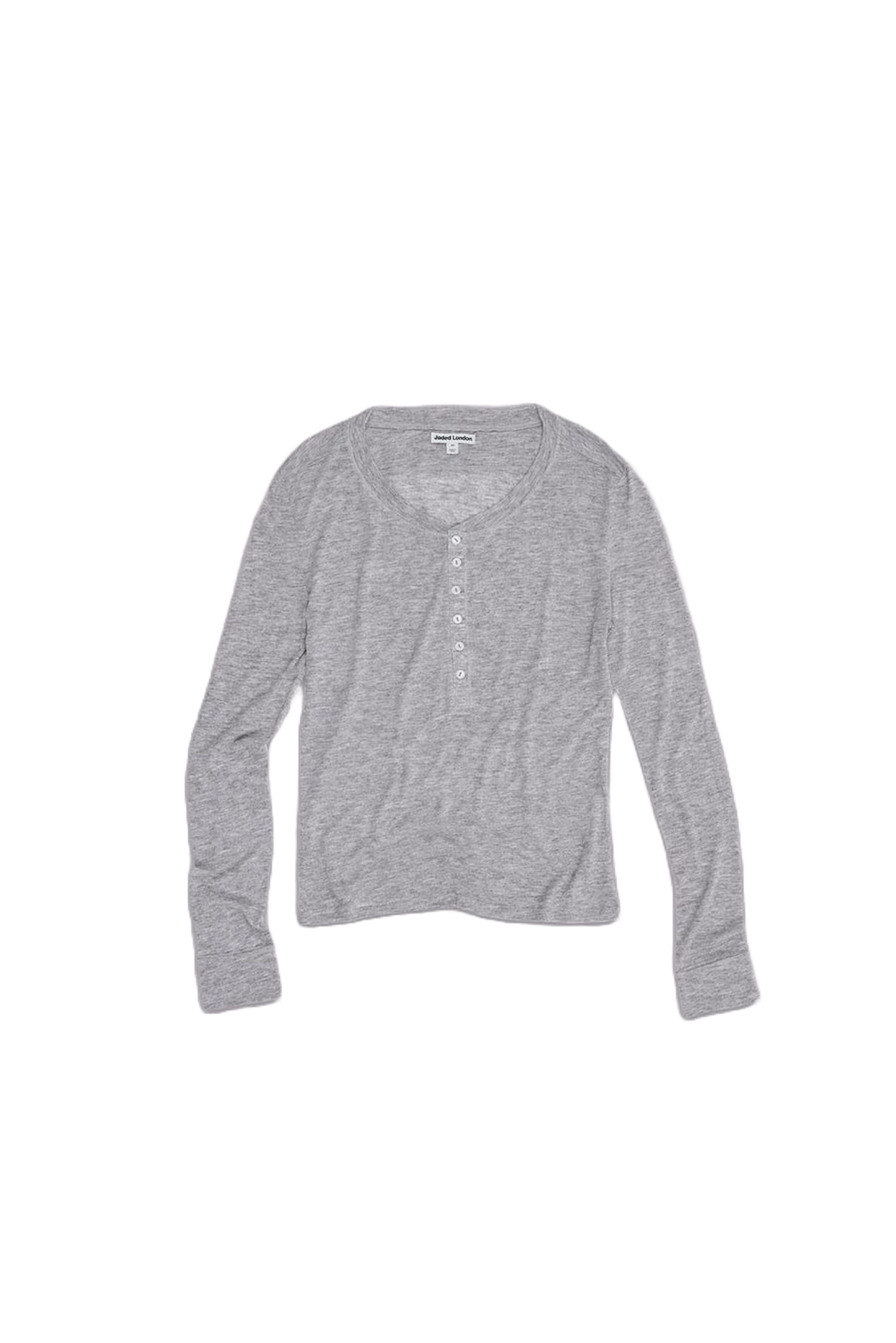 Grey Marl Haze Long Sleeve Top