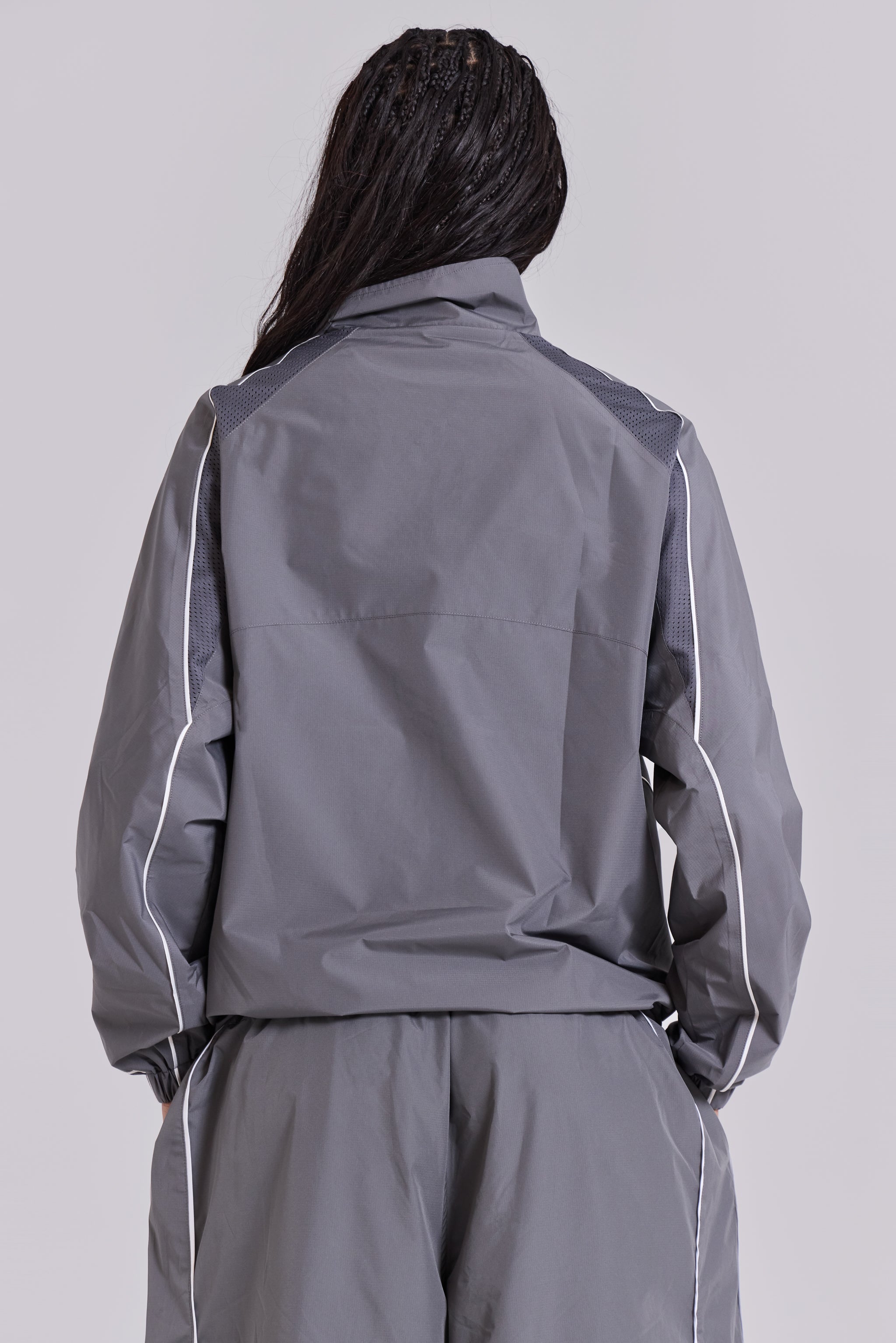 Grey Vapor Tracksuit Top