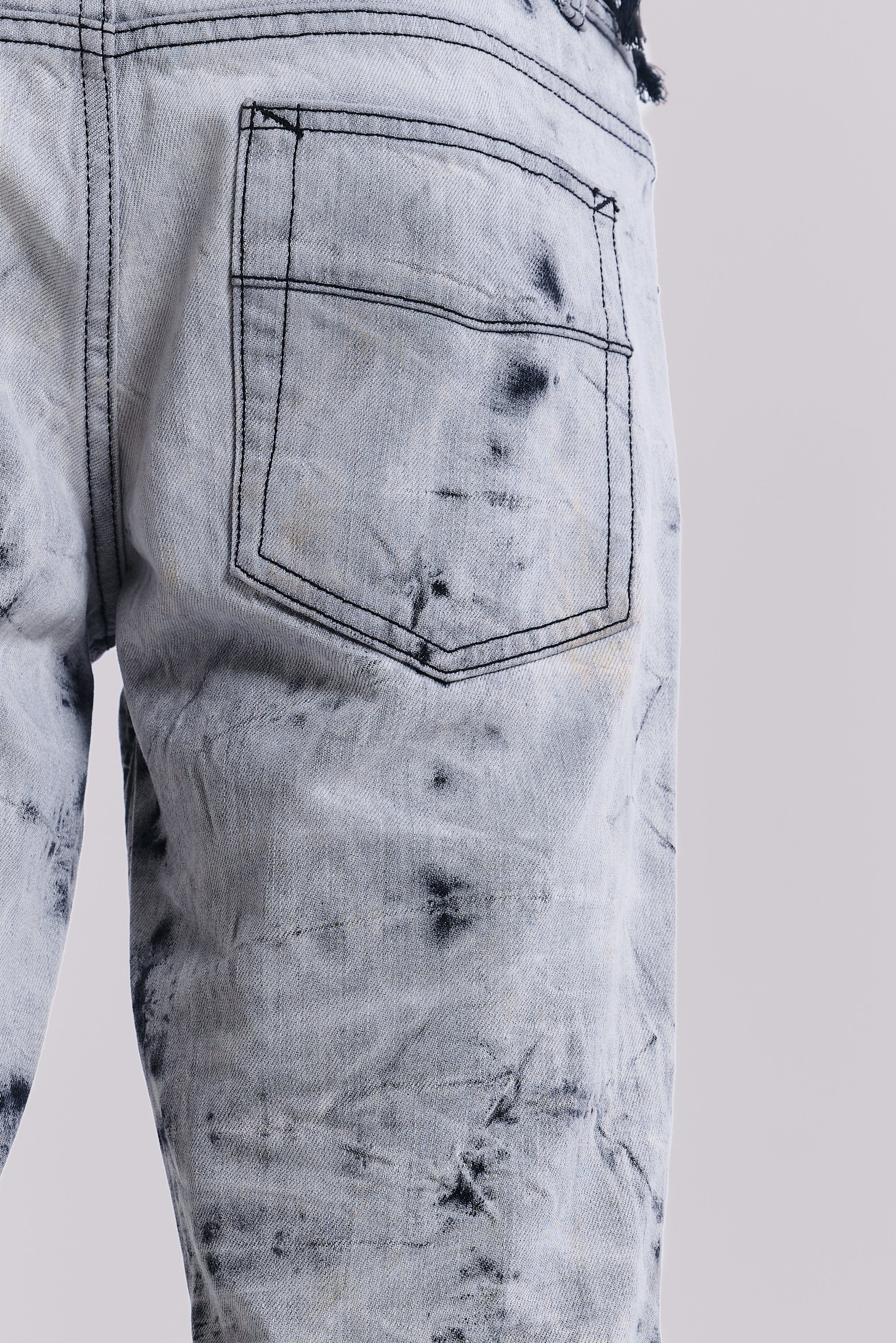 Grey Tie Dye Drift Jeans