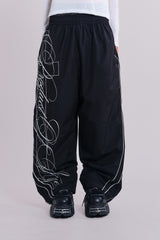 P.O.A. Black Vapor Tracksuit Bottoms