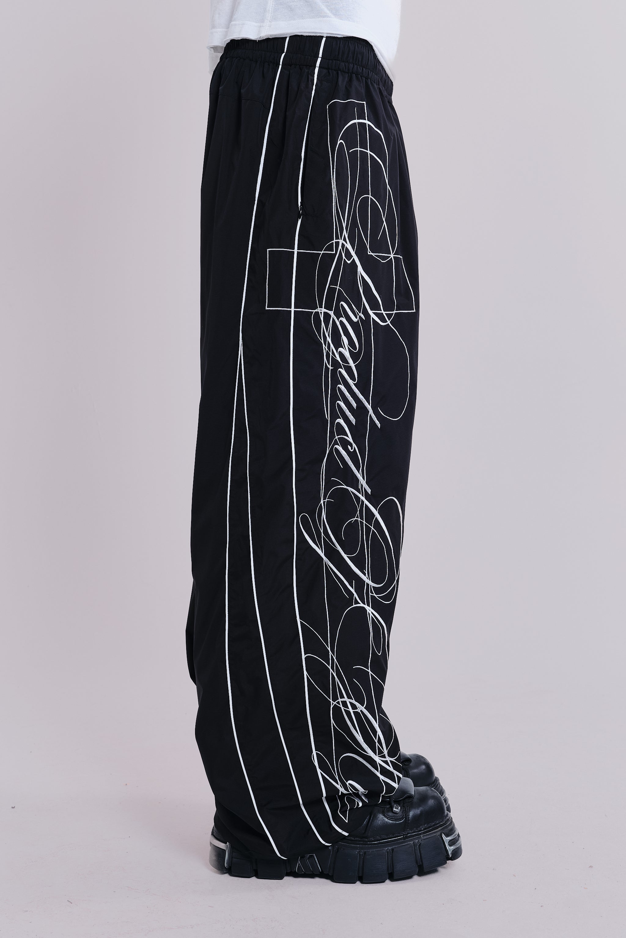 P.O.A. Black Vapor Tracksuit Bottoms