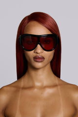 Noctra XL Stud Sunglasses in Damson