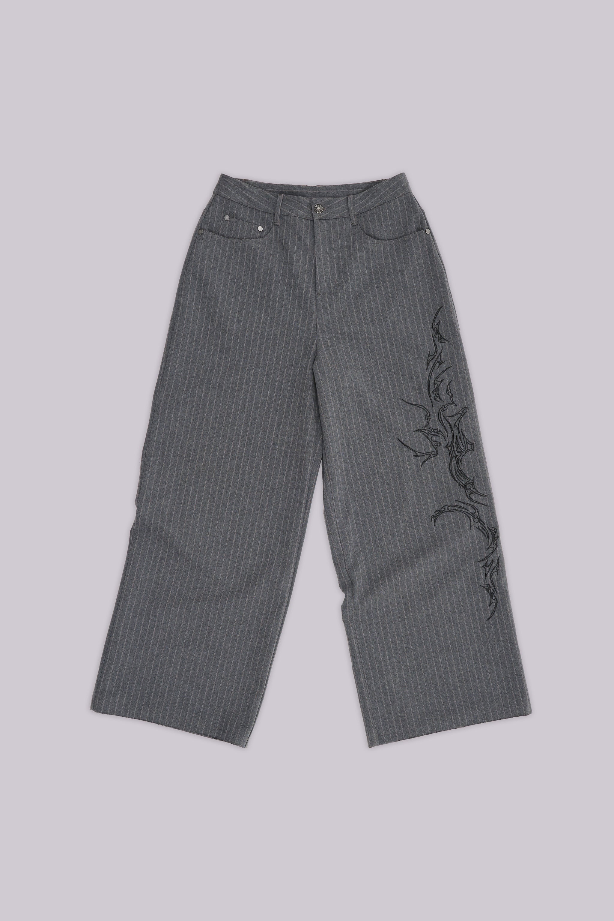 Tattoo Pinstripe Goliath Suit Pants