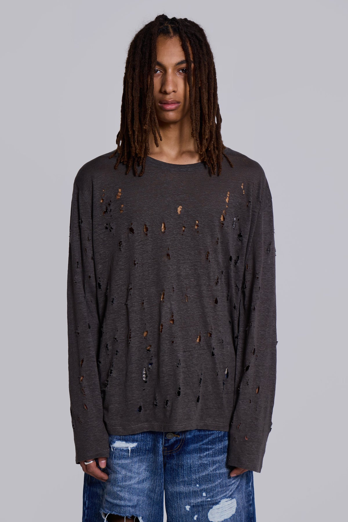 Rifle Distressed Knit Top
