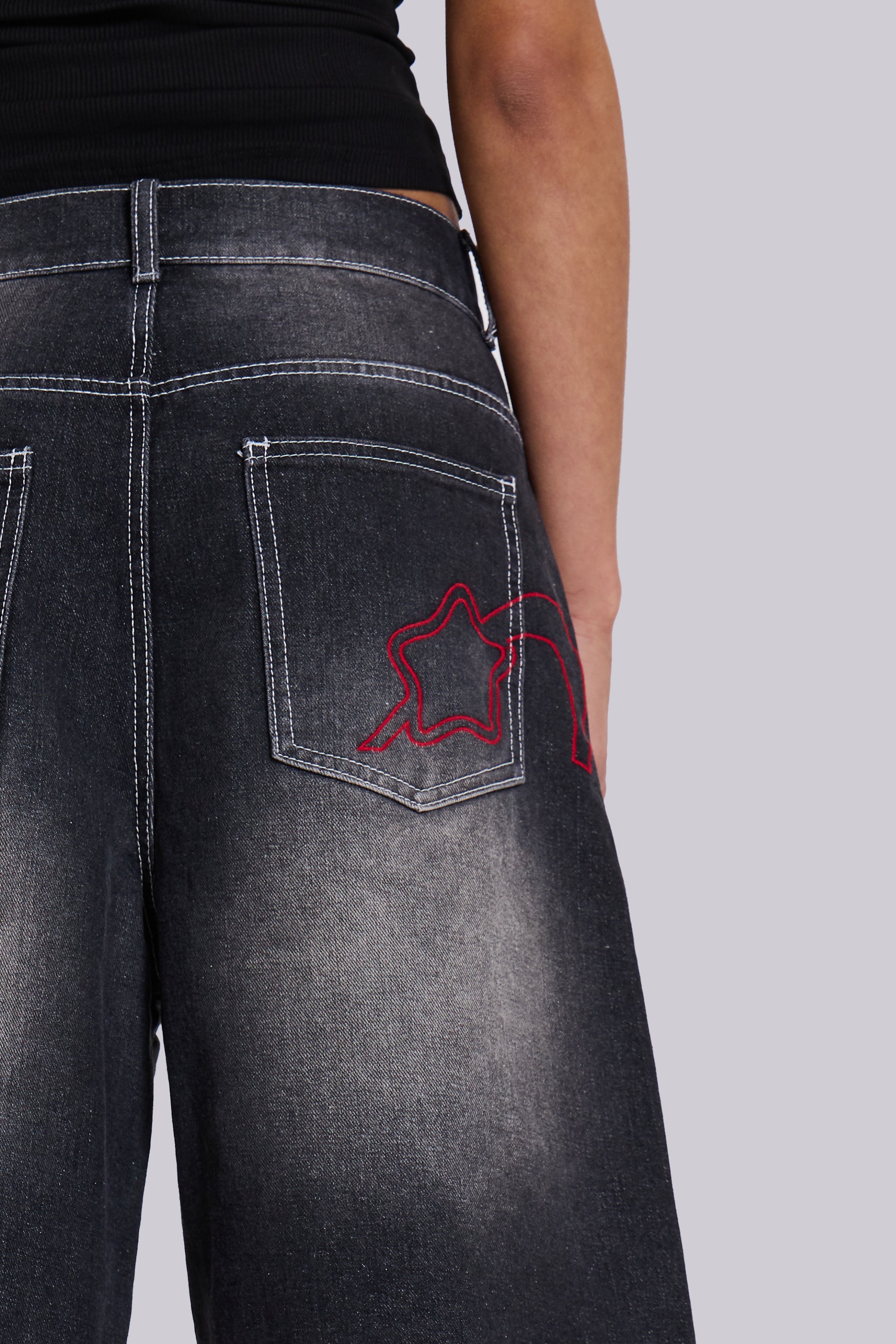 Washed Black Jumbo Jorts