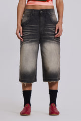 Washed Black Colossus Jorts