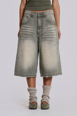 Khaki Colossus Jorts