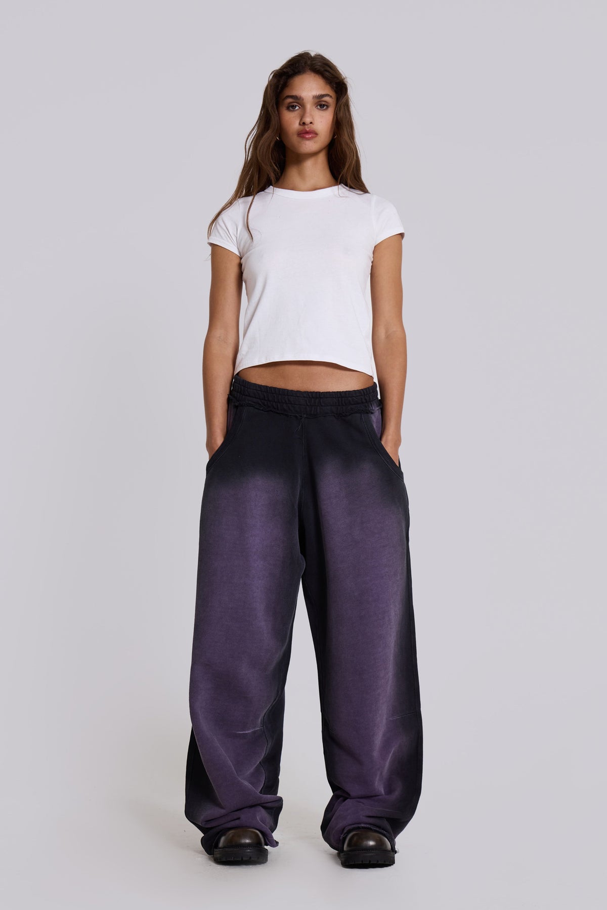 Deep Purple Fade Baggy Monster Joggers