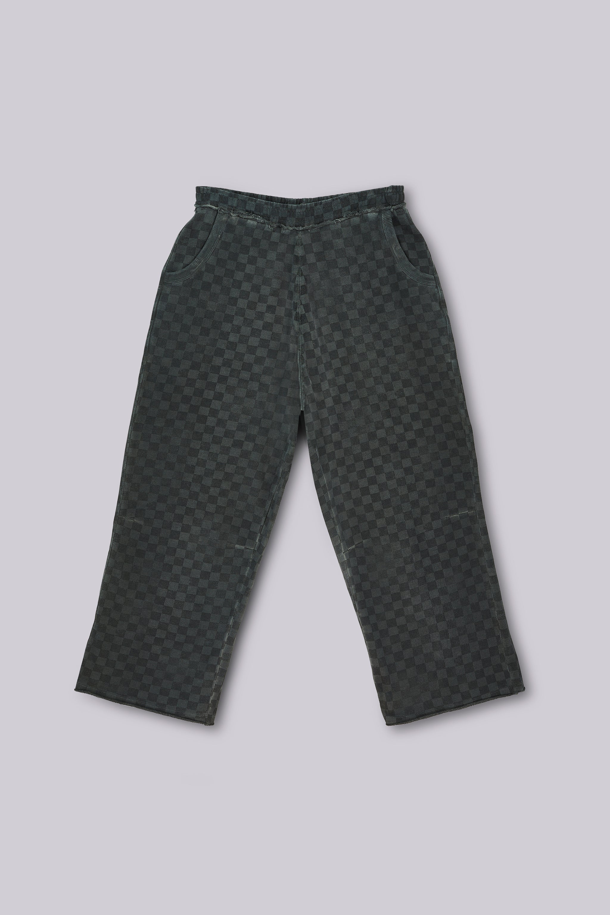 Checkerboard Baggy Monster Joggers
