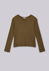 Khaki Mist Long Sleeve Top
