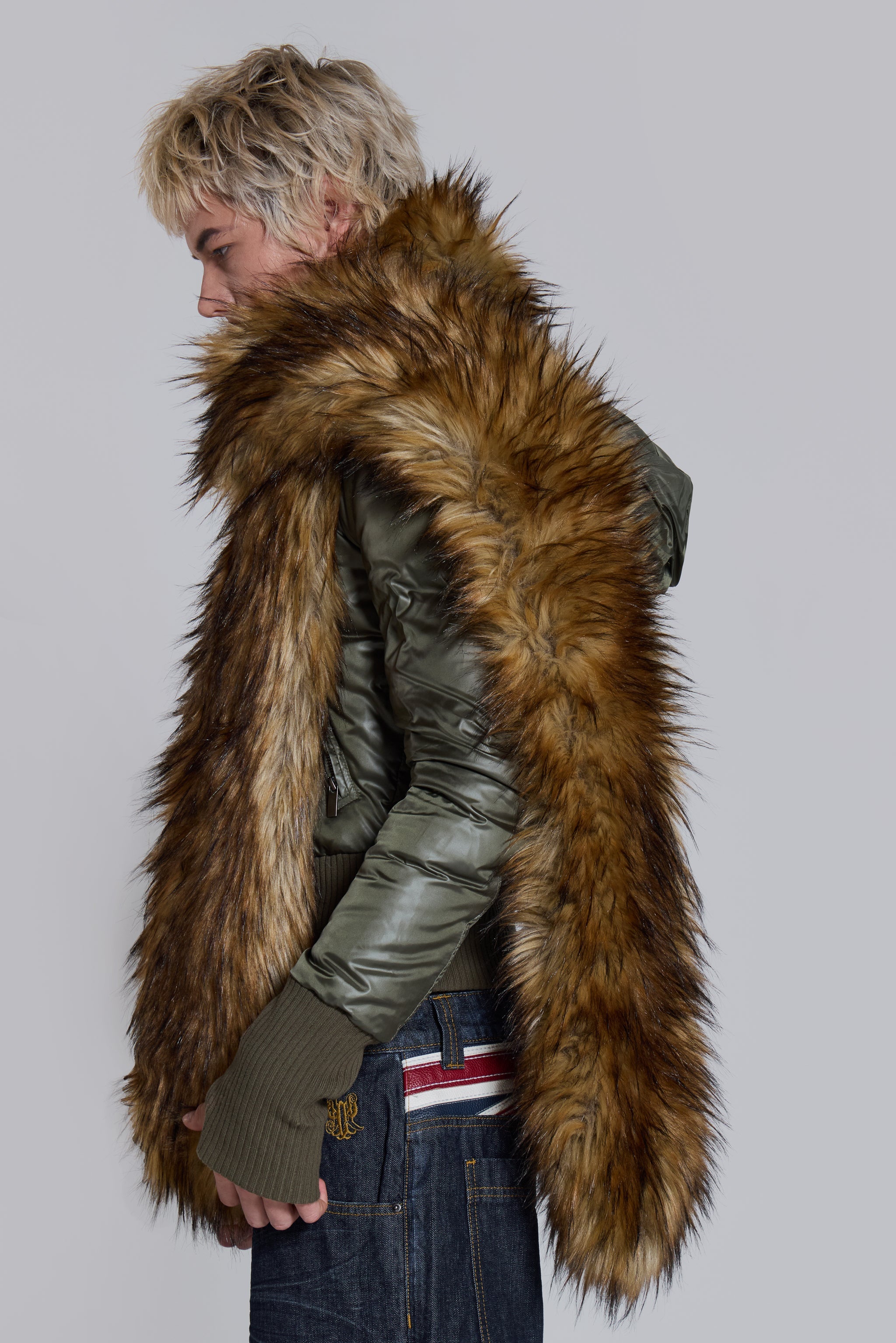 Blonde Cara Faux Fur Scarf