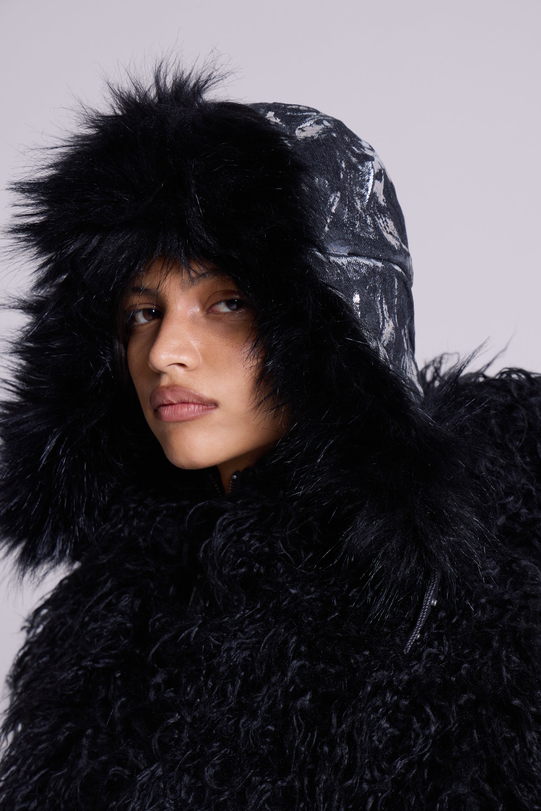 Gunmetal Denim Trapper Hat