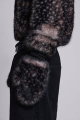 Biome Faux Fur Mittens