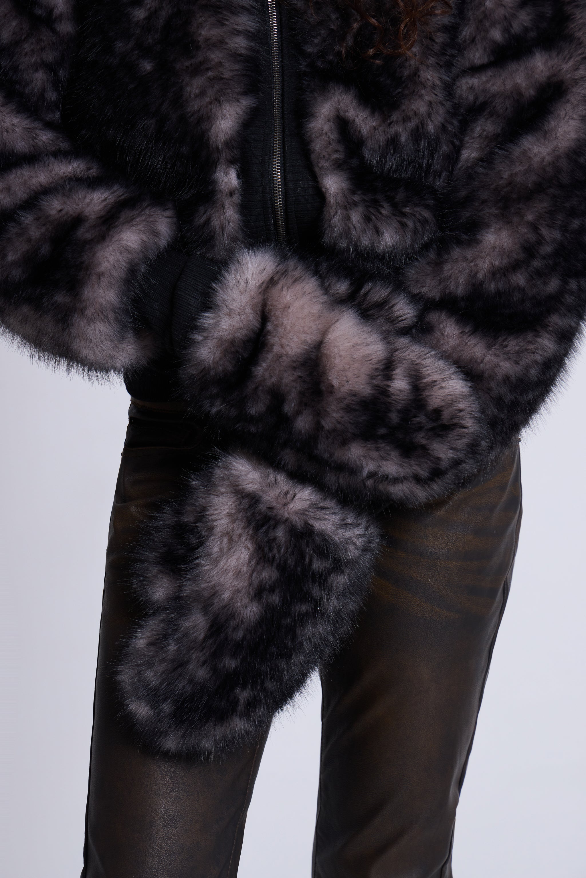 Biome Faux Fur Mittens