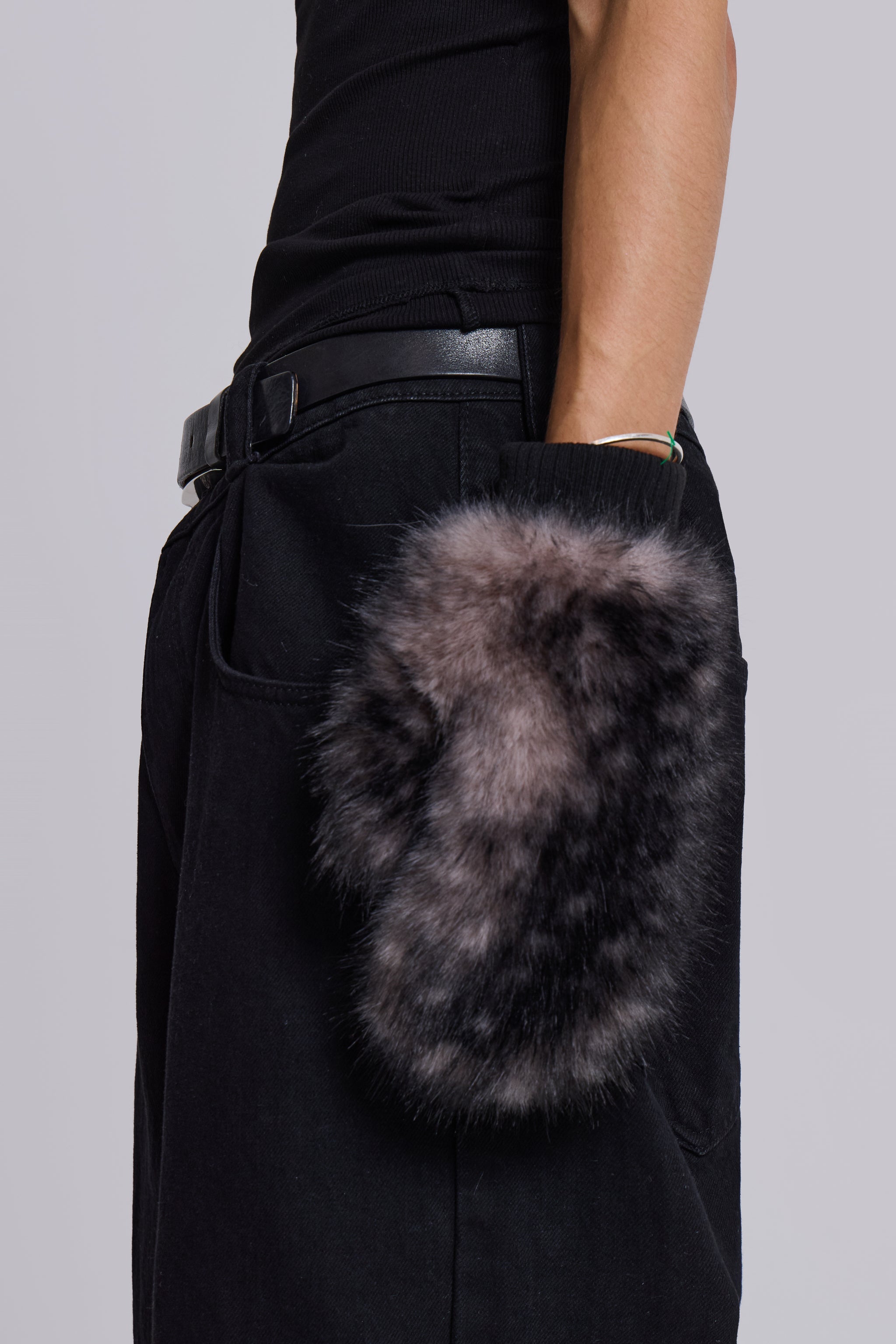 Biome Faux Fur Mittens