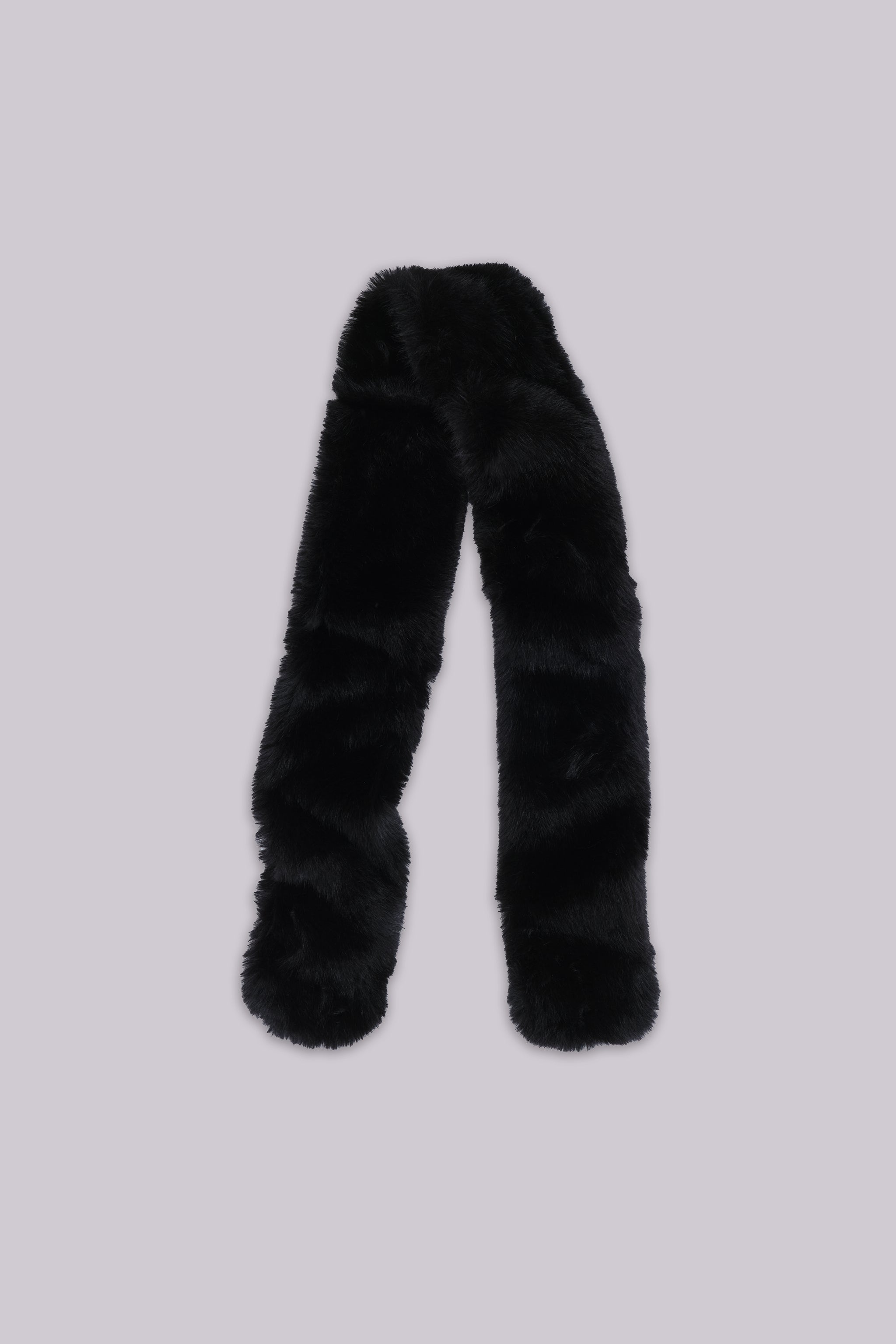 Black Cara Faux Fur Scarf