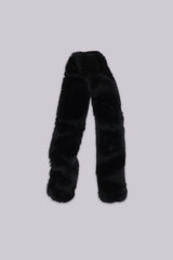Black Cara Faux Fur Scarf