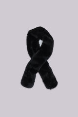 Black Cara Faux Fur Scarf
