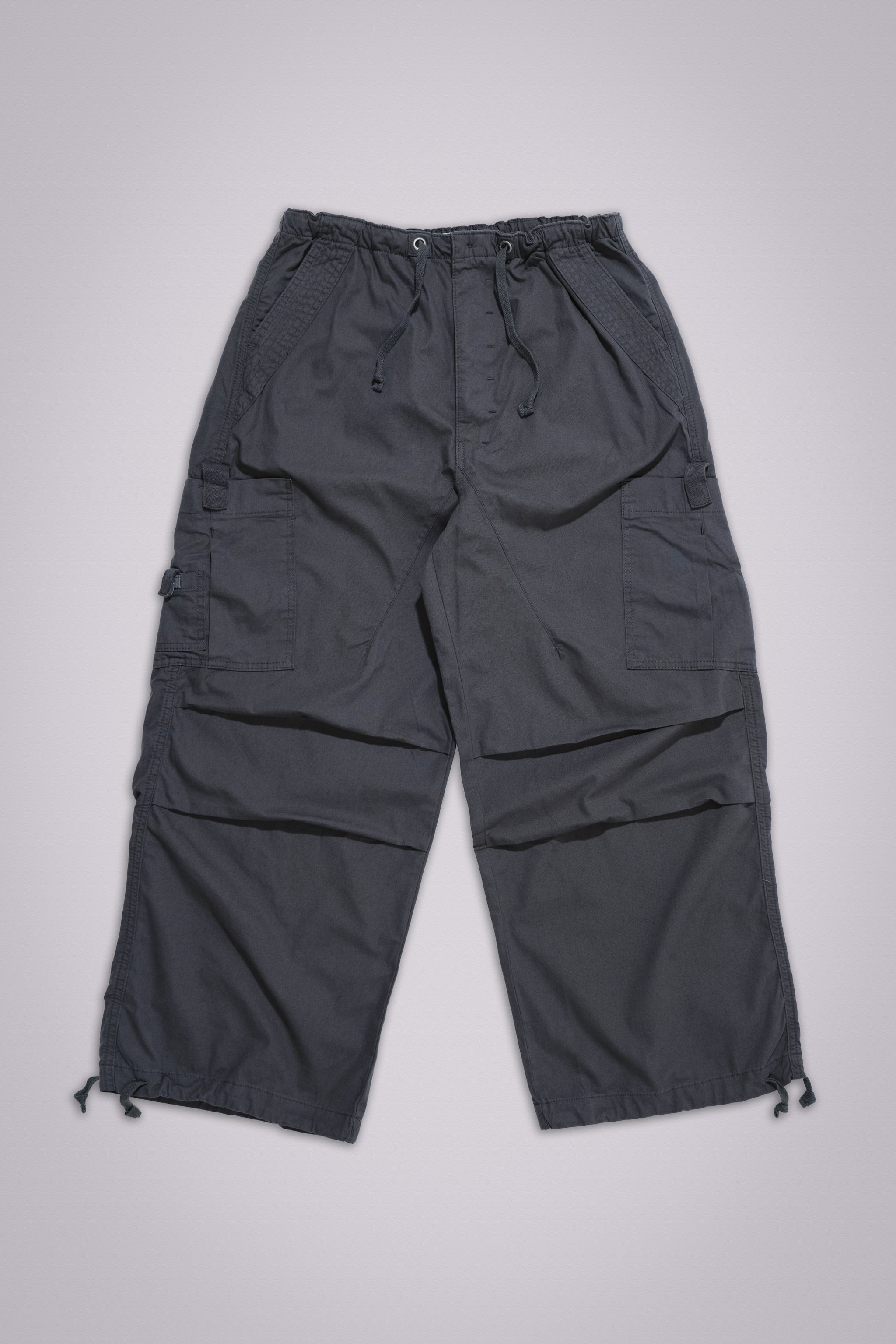 Vintage Grey Parachute Cargo Pants