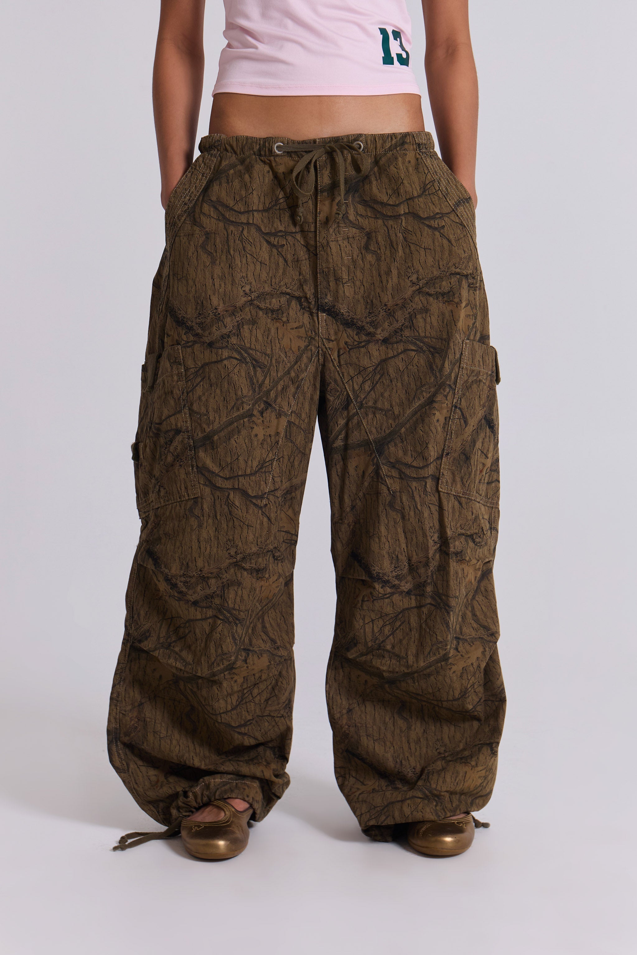 Forest Camo Parachute Pants