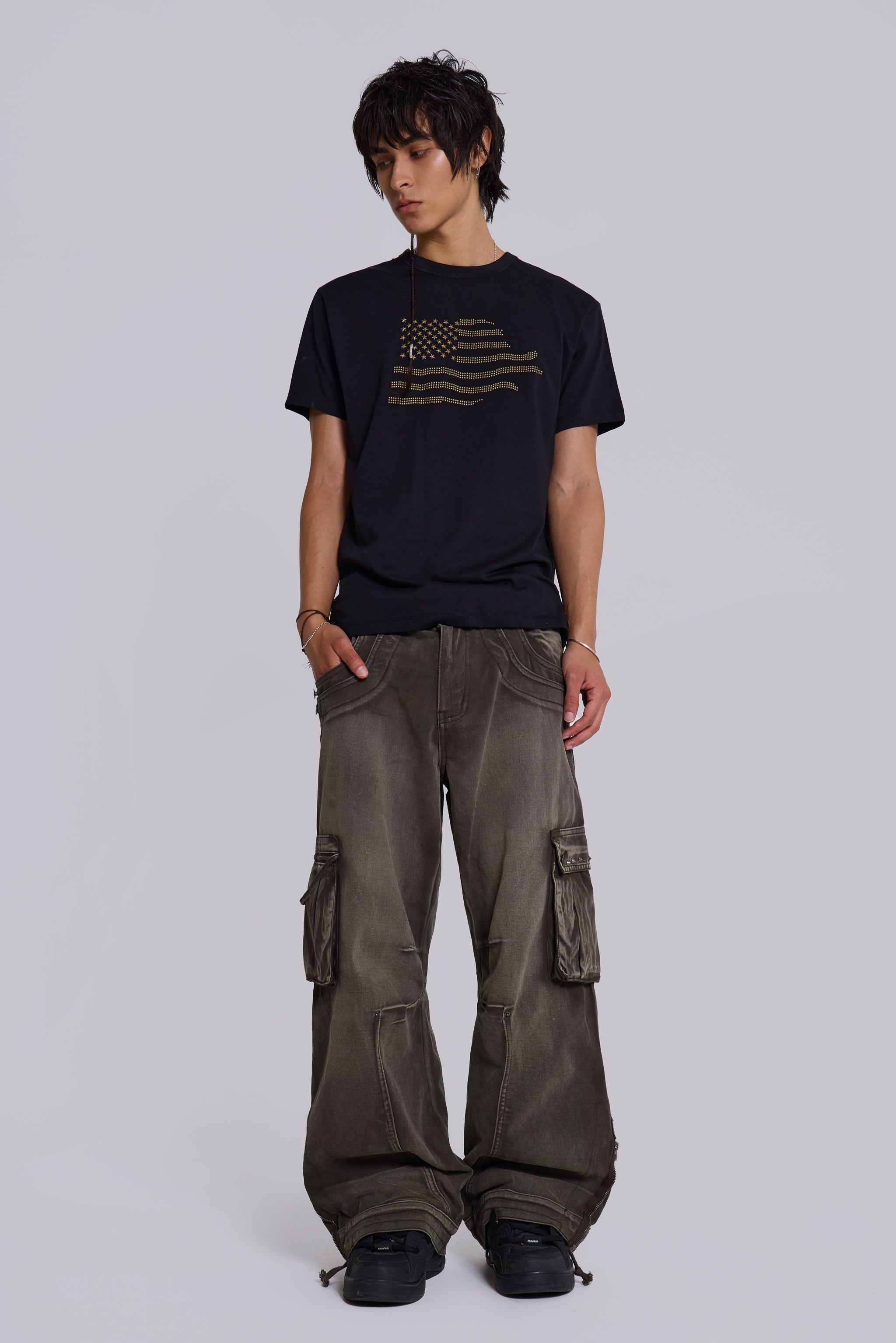 Faded Khaki Trooper Cargo Pants