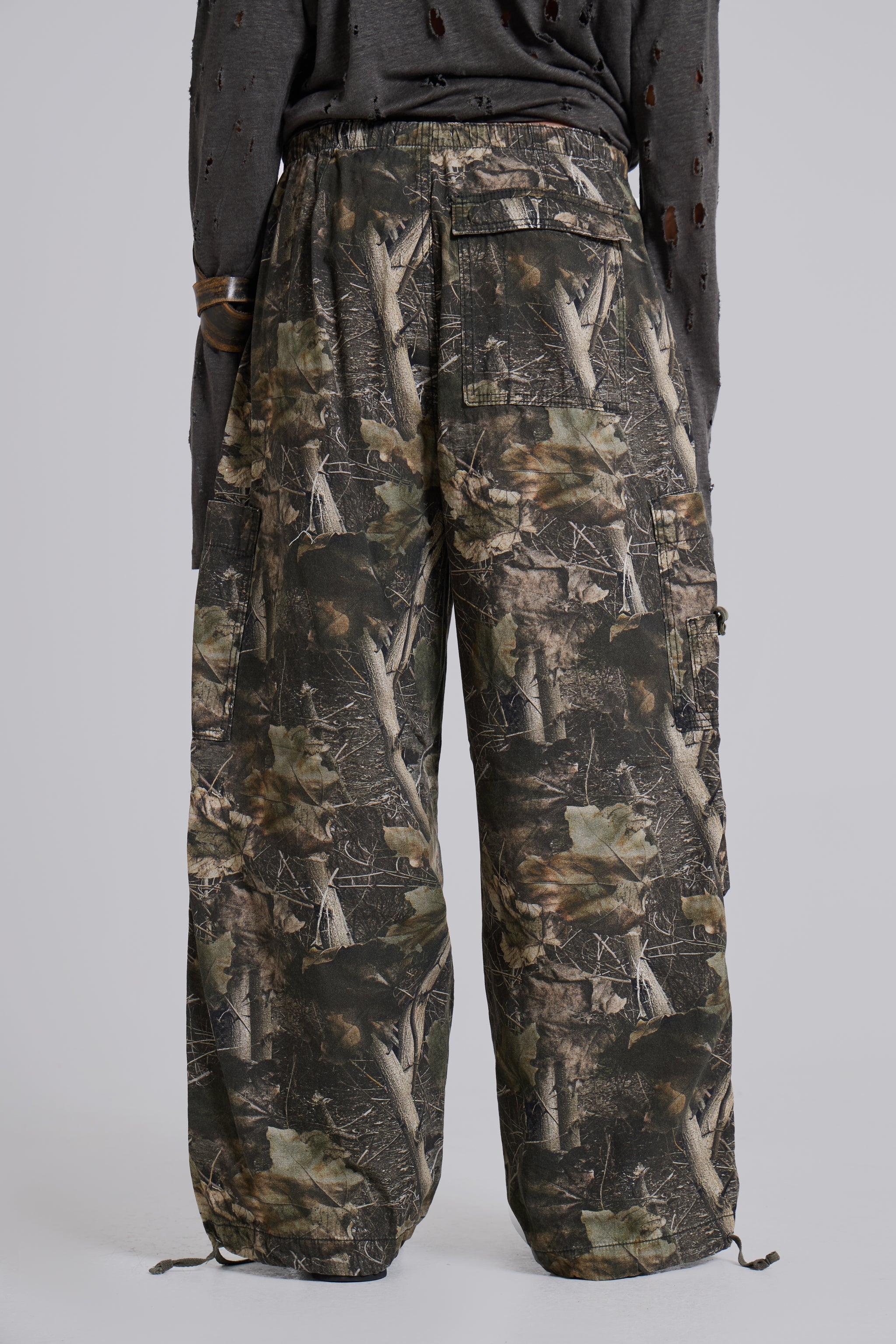 Woodland Camo Parachute Pants
