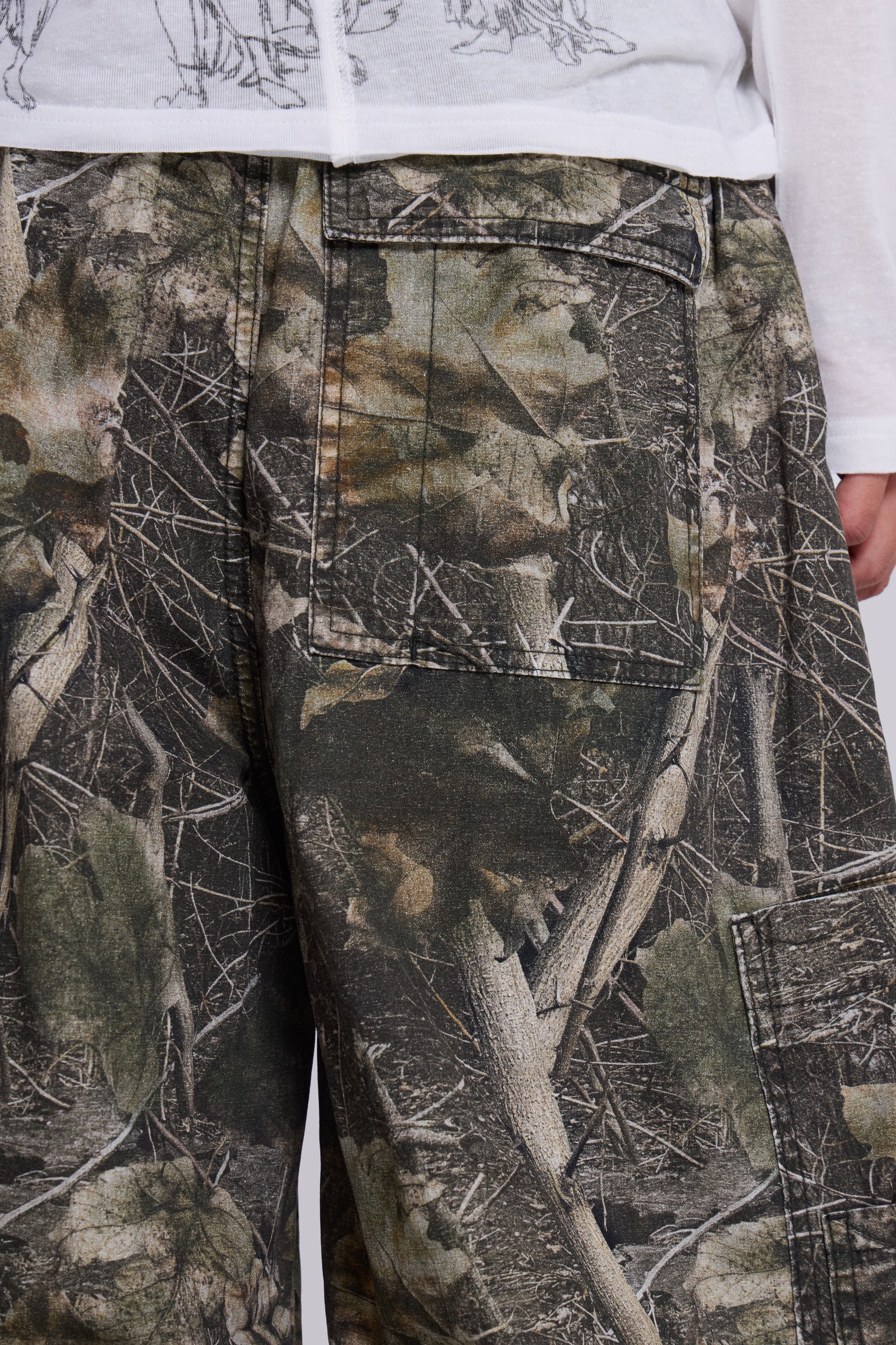 Woodland Camo Parachute Pants