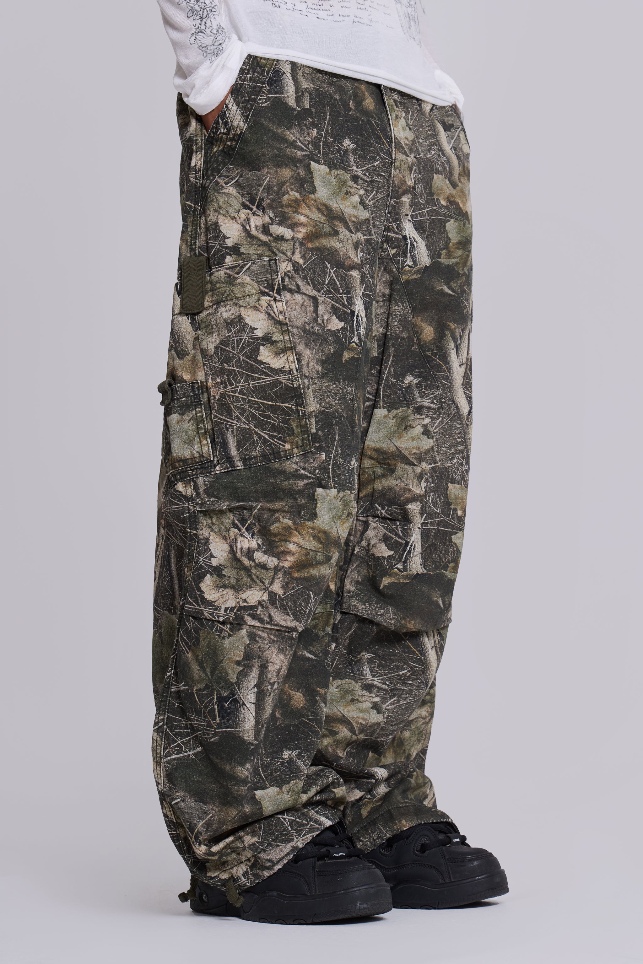 Woodland Camo Parachute Pants