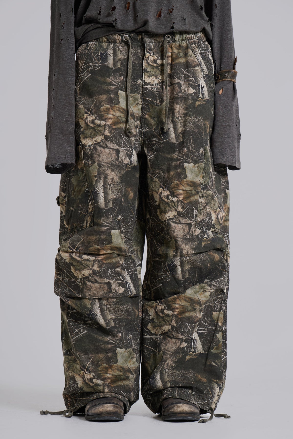 Woodland Camo Parachute Pants