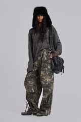 Woodland Camo Parachute Pants