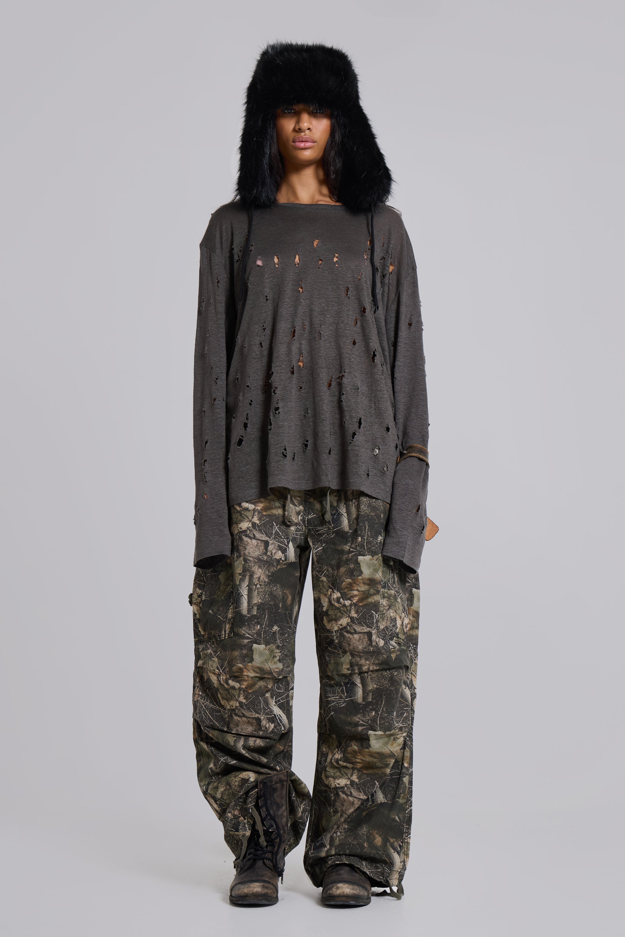 Woodland Camo Parachute Pants