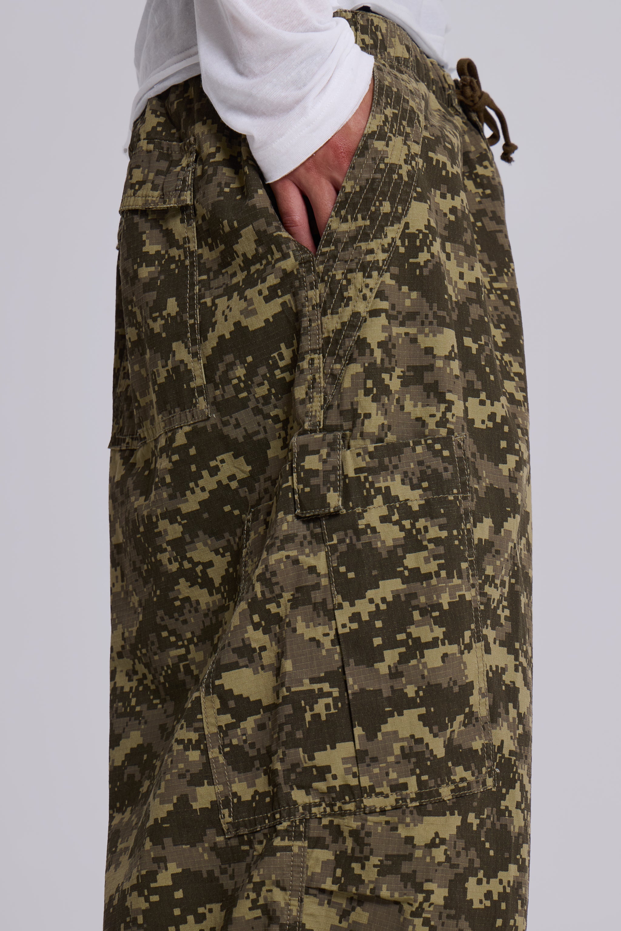 Digi Camo Ripstop Parachute Pants